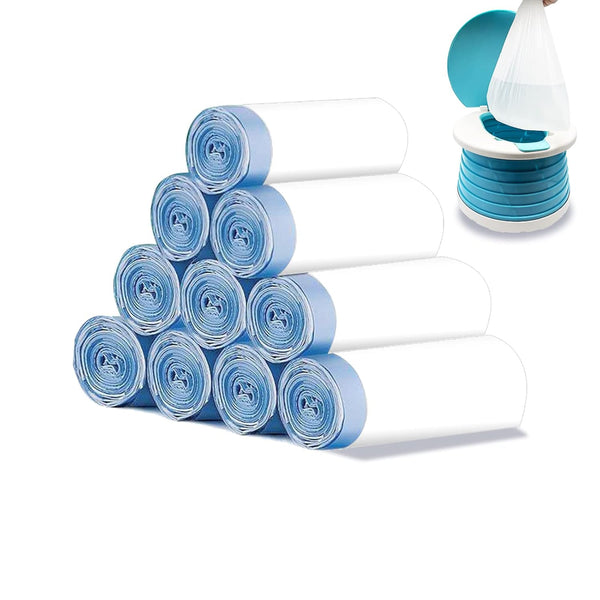 TZONOT 150 Pack Portable Travel Potty Chair Liners Bags Universal with Drawstring Training