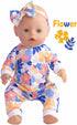 5 Sets Baby Doll Accessories, 10 PCs Baby Doll Clothes and Headbands for 15 Inch to 18 Inch Dolls