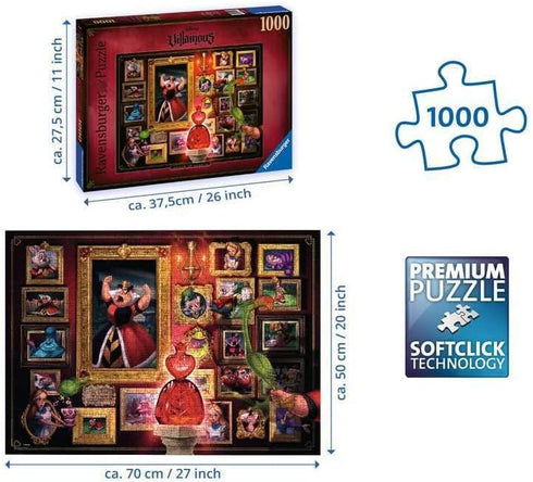 Ravensburger Disney Queen of Hearts - 1000 Piece Jigsaw Puzzle for Adults