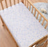 Cozy Fleece (Set 2) Microplush Crib Sheet of Color: Blue/White with Moon and Stars