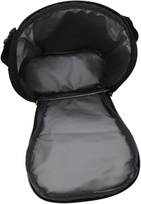 Portable Waterproof Baby Bottle Cooler Bag - Black Thermal Tote for Outdoor Use