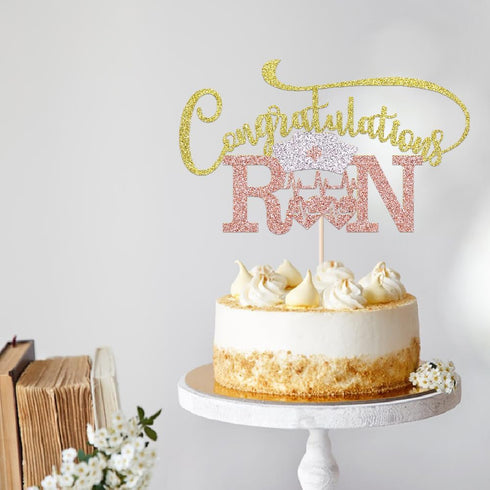 Congratulations RN Cake Topper -Congrats Nurse/BSN Cake Decor,Congratulations High School/College Graduation,Medical