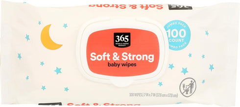 365 by Whole Foods Market, Soft & Strong Disposable Baby Wipes, Fragrance-Free,