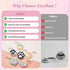 12 Zioyihan Pcs Cat Paw Fidget Toys Fidget Keychain, Mini Clicker Sensory Toy Anxiety and Stress Relief for Adults