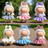 VVQUI (2 Pack) 17cm Set, Clothes for LABUBU Doll (NO Dolls), Black Plaid Outfit & Hot Pink Plaid Dress, Stylish Dress