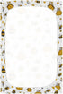 Pigsaly 27x39 Inch Crib Sheets Funny Flowers Hearts Yellow Bees Baby Sheet for Standard Crib Mattress Boys Girls