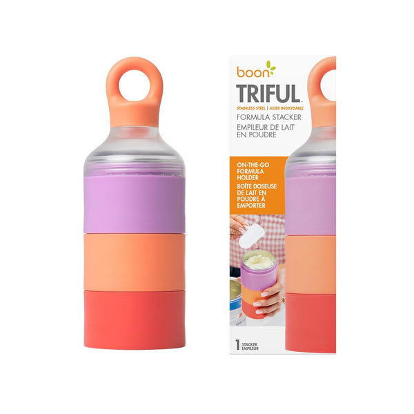Boon Triful Baby Formula Dispenser On The Go - Insulated Stainless Steel