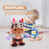 3 1+, 3+ Electric Dancing Cow Light up Musical Cow Plastic Dancing Toys Baby Animal Sounds Toys Toddler Sensory