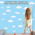 31pcs Big Clouds Vinyl Wall Decals, Removable Wall Art Decor for Living Room Nursery Kids Room