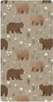 miaozhen Cotton Crib Sheets for Baby Boys Girls Comfy Breathable Naughty Grassland Brown
