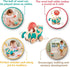Hape Wooden Walk-A-Long Kitten Pull Toy - Roll & Rattle Push Pull Toy for Toddler, Montessori Toys for Walking