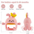 0-3 3-6 6-12 12-24 Chuya Baby Teething Toy for Months Bunny Mitten Toys Anti-Drop Chewable Hand Teether for Infant,Food