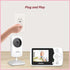 VTimes 2 2.4" 1000ft Baby Monitor with Cameras, LCD Screen Video Baby Monitor No WiFi Night Vision VOX Mode Alarm