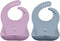 Abiie Ruby Wrapp Silicone Bibs for Babies with Front Pocket - Waterproof