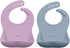 Abiie Ruby Wrapp Silicone Bibs for Babies with Front Pocket - Waterproof