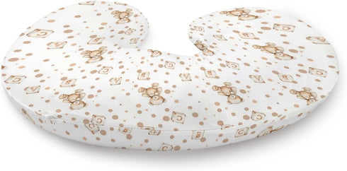 KuphiL10C Cute Bears Pattern Nursing Pillow Cover, Unisex Forest Animal Removable Breastfeeding Pillowcase Slipcover