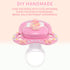Dummy CutiePlusU Adult Sized Pacifier for Adult DIY Handmade Big Shield-Unicorn Pink