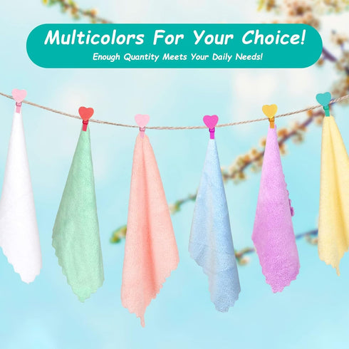 12 Pack-Microfiber 7 9 Inch HOMEXCEL Baby Washcloths Coral Fleece Baby Bath Face Towel x Extra Absorbent and Soft Burp