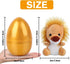 YUJUN 6pc Easter Eggs with Plush Animal Toys, Mini Stuffed Animals for Kids Party Favors, Basket Stuffers & Egg Fillers