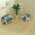 Set 1/12 iLAND Dollhouse Couch and Miniature Sofa with Mini Houndstooth Cushions, Dollhouse Furniture on Scale