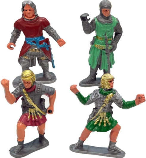 8 Liberty Imports PCS Medieval Knight Figures - Toy Soldiers Free-Standing Figurines with Realistic Details, Medieval