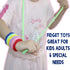 12 Pack Sensory Chew Toys for Autistic Children, Stretch Chewing Necklaces Bracelets for Kids with Autism ADHD SPD