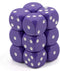 Chessex CHX25607 Opaque Dice - 12D6 Purple/White