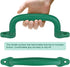 Dolibest Set of 4 Safety Playground Handles - Swing Set Hand Grips for Climbing Frame and Play House (Green)