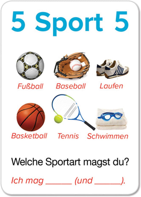 AGO Auf Deutsch - Fun Card Game for Beginners Learning German Conversation