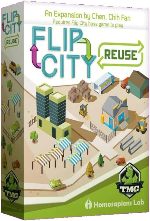 Tasty Minstrel Flip City: Reuse Card Game Expansion