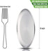 HaWare Toddlers Kids 18/8 Stainless Steel Plates, Durable Metal 304 Feeding 8in Dishes for Serving/Snack/Camping, No Plastic and Dishwasher Safe - 4 Pack by HaWare
