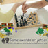 Money Treasure Chest City Bank Accessories, Building Block Pirate Ships, Maps, Dollar Gems, Bricks, and Cash Parts