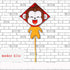 Besra Cute Monkey Kite, Single Line Easy to Fly Animal Nylon Diamond Kite with Handle & Strings for Kids and Adults