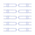 Sliding Cabinet Child Safety Locks, OKEFAN Baby Proofing Cabinet Lock Cupboard Latches for Kids, No Drill (10, White)