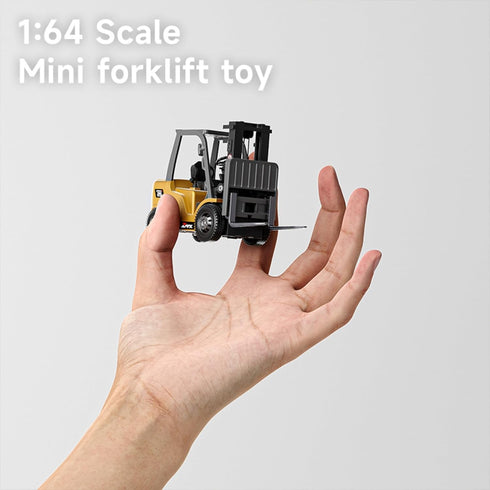 BRRRRT 1/64 7 2 2 1 RC Forklift Toy Channel Mode Mini Remote Control Forklift Truck with Rechargeable Battery