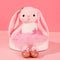 Ballerina Dolls Plush Bunny Rabbit, Soft Toys for Girls, Ballet Dance Recital Gift, Pink 15.5 Inches