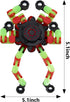 Wecsv (8 Pack) Fidget Spinners, DIY Transformable Chain Robot Finger Spinner, Glow in The Dark Deformable Creative