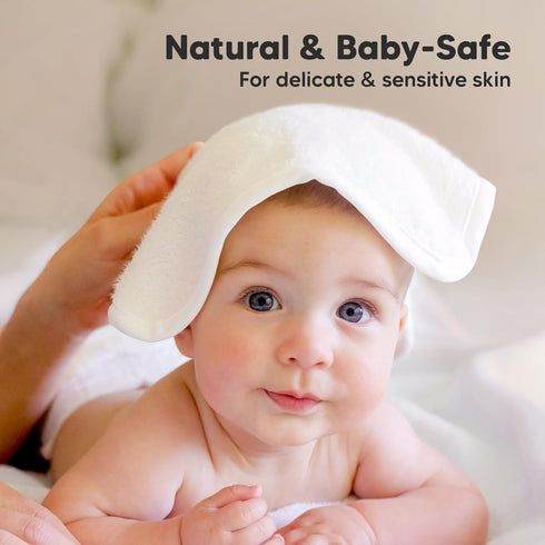 Set Baby Hooded Towel and Washcloth - Perfect for Newborns