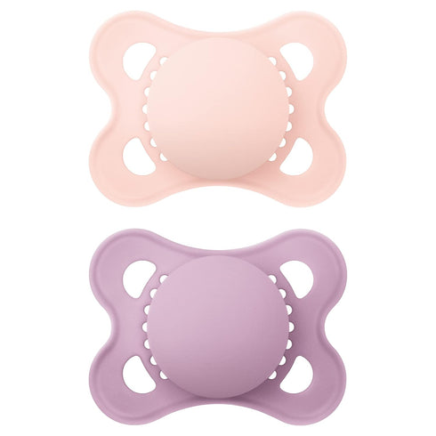 MAM Set (9-Piece) Newborn Essentials "Baby Essentials" Matte Gift & Original Matte Baby Pacifier, Nipple Shape Helps