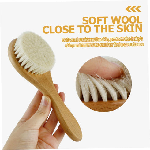Set Set VICASKY Brush for Newborns Hair Brush Comb Comb for Bath for Soft Scalp Care