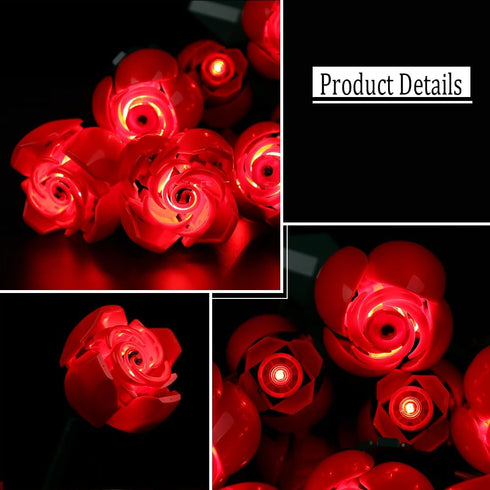 Kyglaring LED Light Kit for Lego Icons Roses Bouquet 2024 Building Set, Lighting Kit Designed for Lego 10328 Botanical