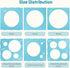 Auihiay 14 Holes Balloon Sizer Cube, Blue Measurement Tool for Balloon Arches and Decorations (1-10 Inch)