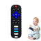 Silicone Baby Teething Toys for Babies 0-18 Months, Remote Control Shape Chew Toys, BPA Free (L-Black)