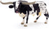 Gemini&Genius Longhorn Cow Action Figure, Hand Painted 6 Inches, Realistic Farm Animal Toy for Children