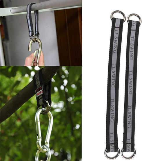 Hammock Tree Straps for Baby Swing Outdoor, Durable Children Rope Swing Set Hanging Straps Kit with Safer Lock Snap Hook