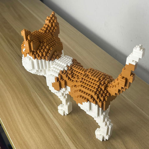 Set 1400PCS Mini Cat Building Blocks - Yellow Cat Micro Bricks for Adults, Collectible Toy for Cat Lovers, The Elegance