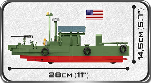 615 /2238/ 31 COBI Pcs Historical Collection Vietnam War PBR Mk.Ii