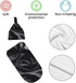 DDTKLSNV Set,Black Newborn Swaddle Blanket with Beanie Hat Silk Wrinkle Newborn Receiving Blankets Baby Swaddle Wrap