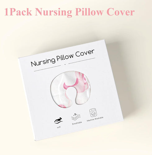 Pea Pod Nursing Pillow Cover, Soft Stretchy Nursing Cover for New-Designed Breastfeeding Pillow, Removable Feeding