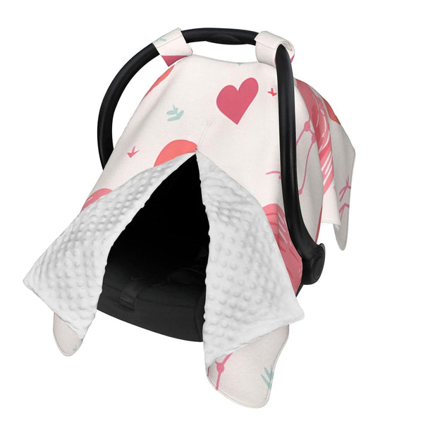 Zhbvncp Flamingo Sign Baby Car Seat Cover & Breastfeeding Nursing Cover - Breathable